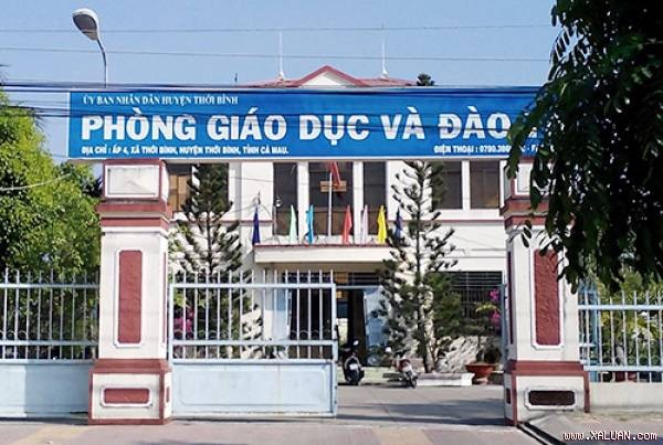 Giáo viên than trời khi bị phòng giáo dục yêu cầu nộp lại hàng tỷ đồng Phòng Giáo dục và Đào tạo huyện Thới Bình - nơi chi sai tiền chế độ cho giáo viên hàng tỷ đồng. Ảnh:Phúc Hưng.