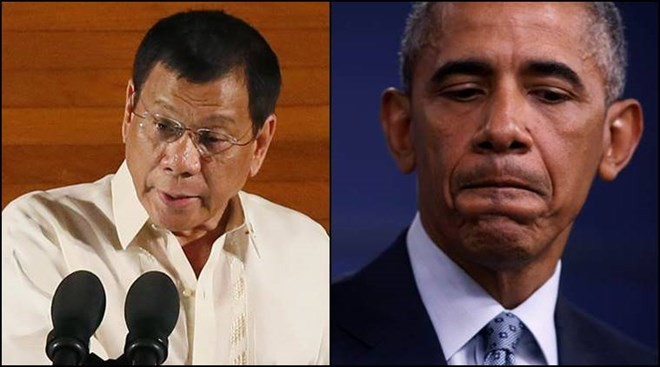 Bản tin 20H: Tổng thống Philippines lại có lời khó nghe với ông Obama Tổng thống Philippines Rodrigo Duterte (trái) và người đồng cấp Mỹ Obama. (Nguồn: indianexpress.com)