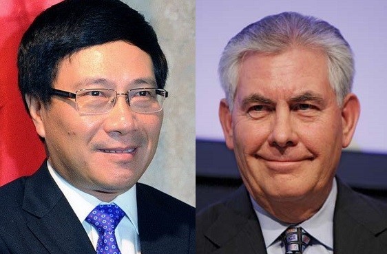 Bộ trưởng Ngoại giao Việt – Mỹ gặp nhau tại Đức Phó Thủ tướng, Bộ trưởng Ngoại giao Phạm Bình Minh vừa có cuộc tiếp xúc với Ngoại trưởng Mỹ Rex Tillerson.