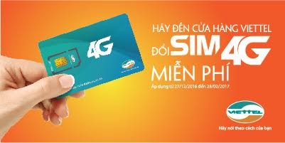 Viettel bắt đầu đổi sim 4G miễn phí Viettel bắt đầu đổi sim 4G miễn phí