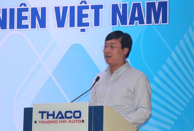 Hội LHTN cần đi đầu trong hỗ trợ, khuyến khích thanh niên khởi nghiệp Anh Lê Quốc Phong – Bí thư thứ nhất Trung ương Đoàn TNCS HCM phát biểu tại hội nghị. Ảnh H. Văn