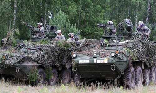NATO khởi động cuộc diễn tập lớn nhất từ trước đến nay Cuộc diễn tập của NATO tại Ba Lan có quy mô lớn nhất từ trước đến nay. Ảnh minh họa: AFP