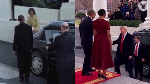 Tranh cãi về cách cư xử với vợ khác biệt của Obama và Trump Tranh cãi về cách cư xử với vợ khác biệt của Obama và Trump
