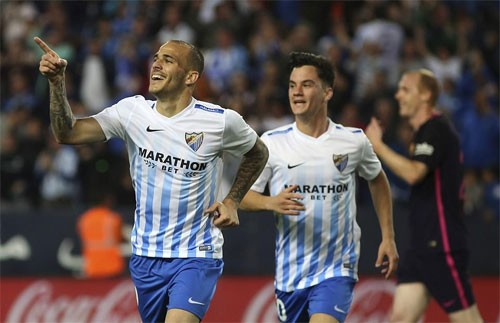 Neymar nhận thẻ đỏ, Barca thua sốc Malaga - ảnh 2