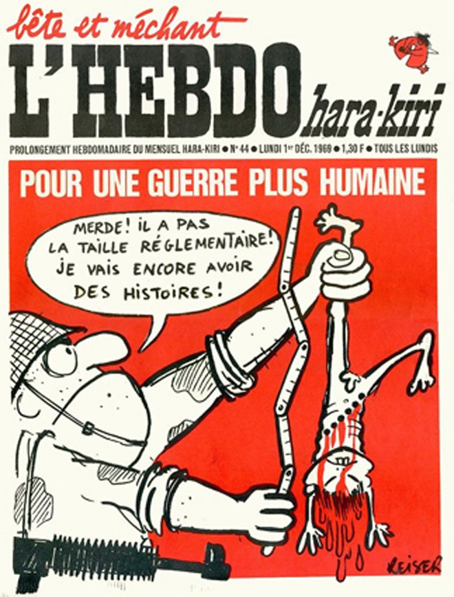 Báo Charlie Hebdo chống chiến tranh Việt Nam - ảnh 1