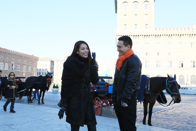 Trương Ngọc Ánh, Kim Lý tình tứ du ngoạn Italia - ảnh 1