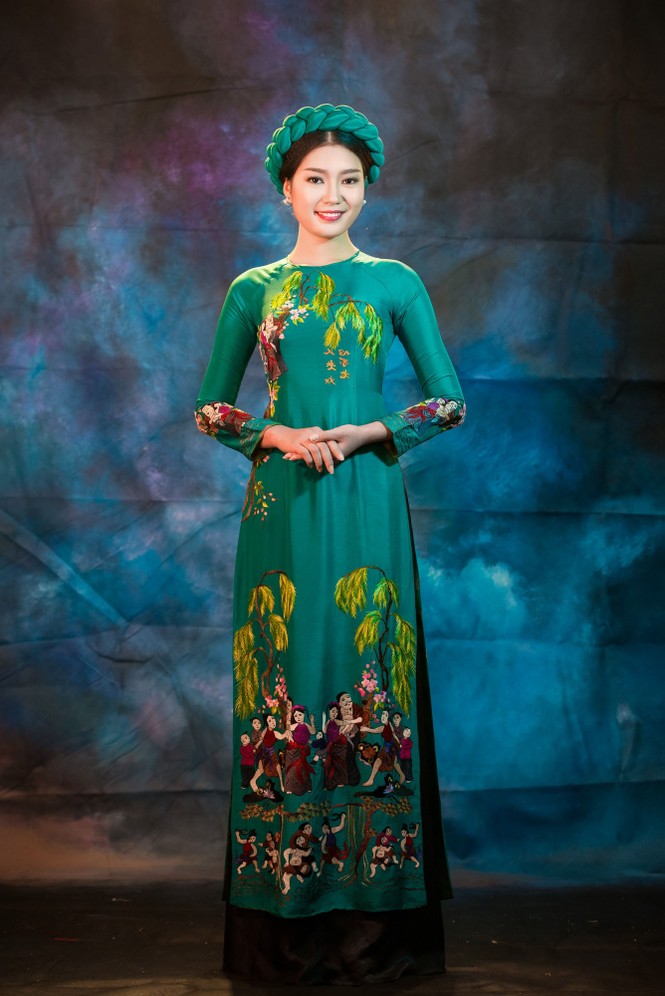 Người đẹp Thanh Tú, Kiều Anh duyên dáng với áo dài - ảnh 8