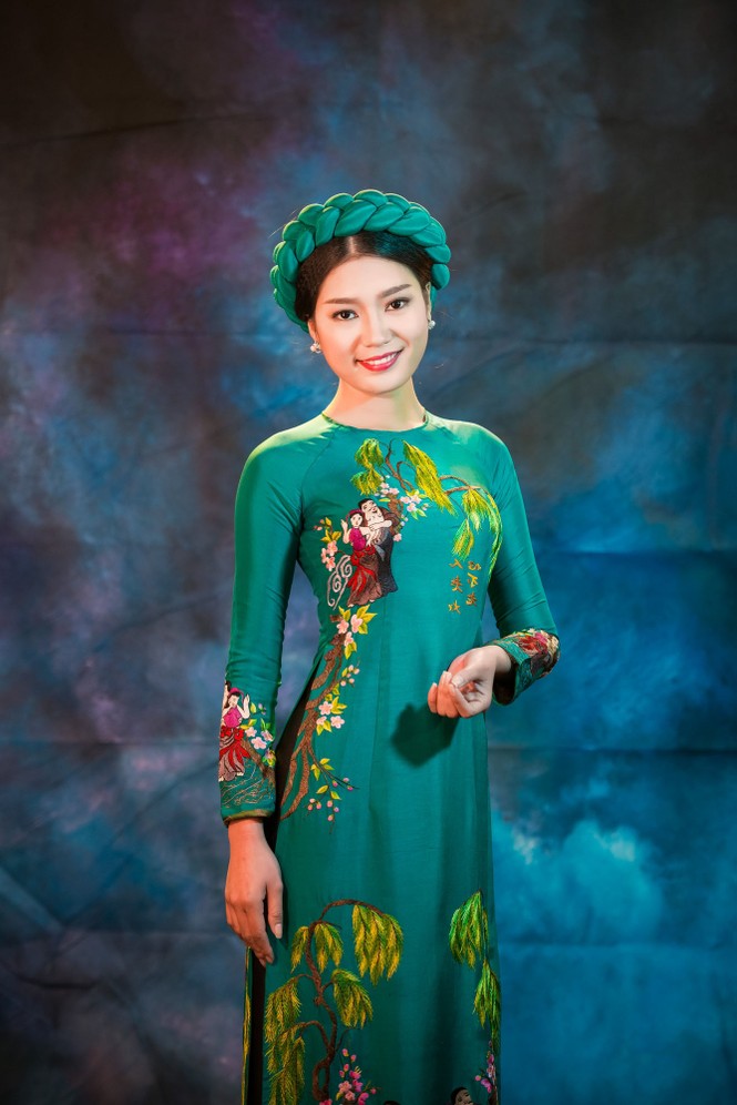 Người đẹp Thanh Tú, Kiều Anh duyên dáng với áo dài - ảnh 9