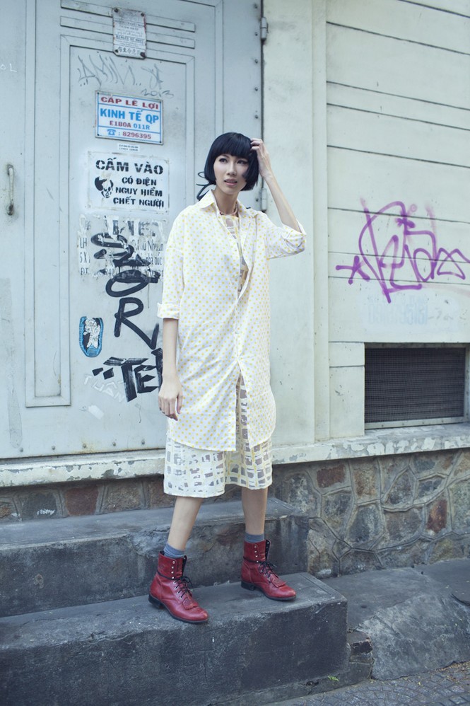 Cô nàng cao kều của Next Top Model cực 'chất' với street style - ảnh 3