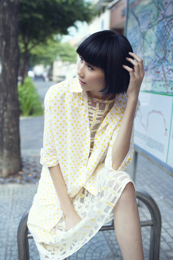 Cô nàng cao kều của Next Top Model cực 'chất' với street style - ảnh 1
