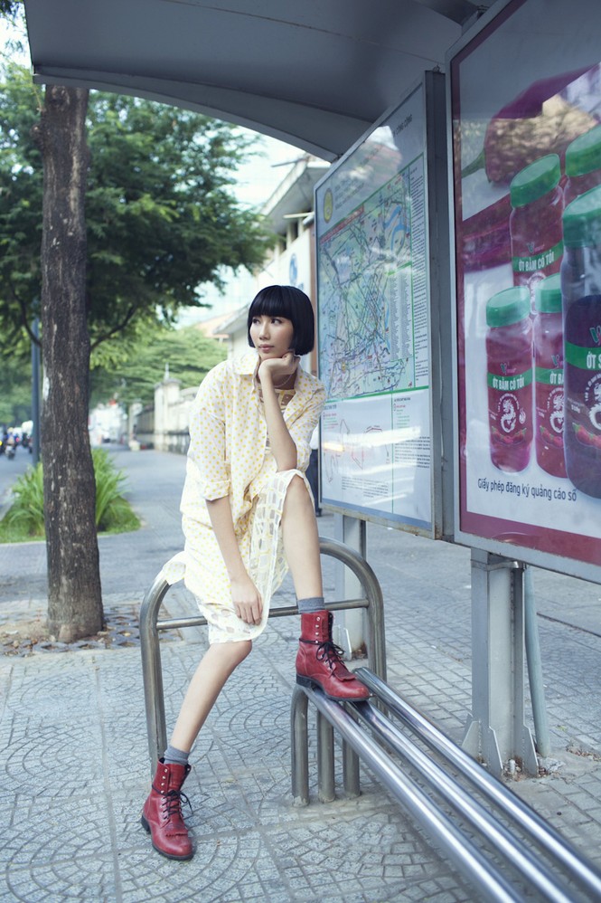 Cô nàng cao kều của Next Top Model cực 'chất' với street style - ảnh 2