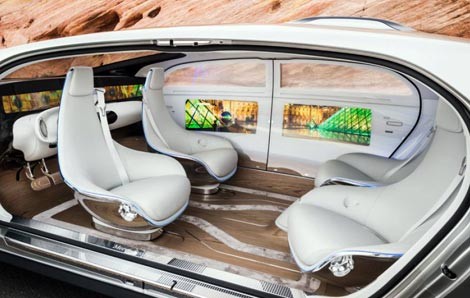 Mercedes lộ siêu xe F015 thiết kế giống phi thuyền - ảnh 1