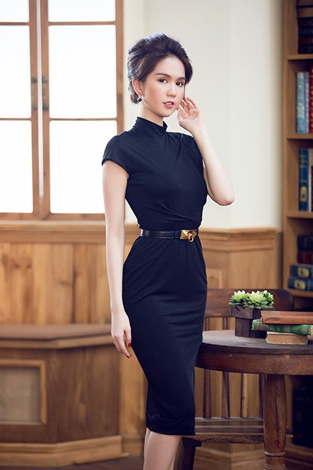 Những bộ đầm quyến rũ của Ngọc Trinh - ảnh 7
