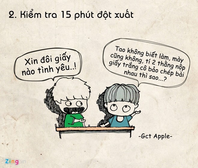 Tranh hài: Ám ảnh kinh điển của học sinh khi đến trường - ảnh 2