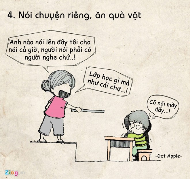Tranh hài: Ám ảnh kinh điển của học sinh khi đến trường - ảnh 4