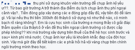 Bi hài, học sinh bị thu phí chụp ảnh kỷ yếu tại trường. - ảnh 2