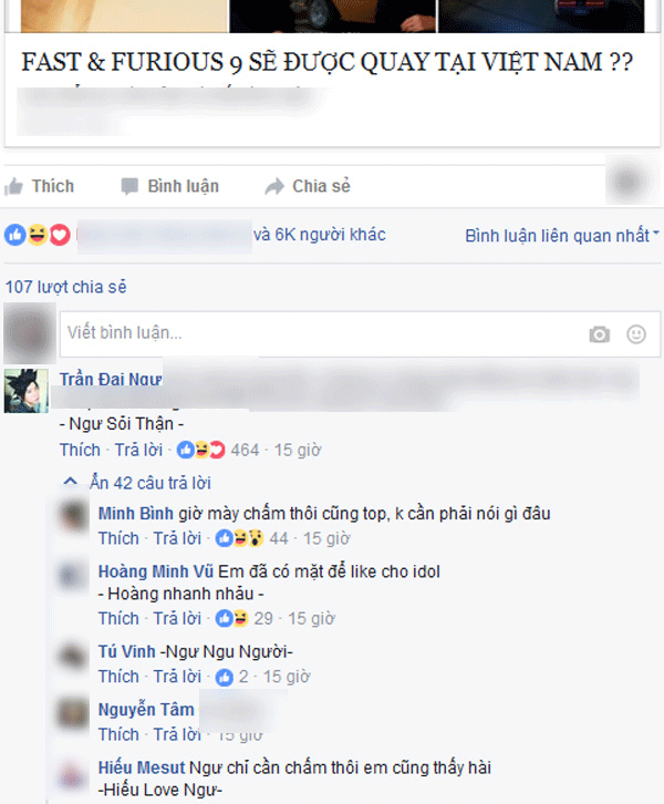 “Thánh top comment” chỉ chấm một cái đã có cả trăm like - ảnh 2