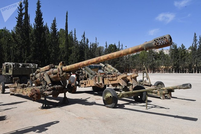 Thâm nhập xưởng phục chế pháo của quân đội Syria ở Hama - ảnh 12