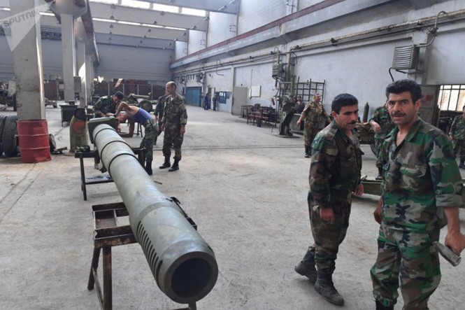 Thâm nhập xưởng phục chế pháo của quân đội Syria ở Hama - ảnh 8