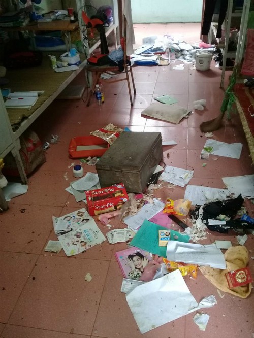Nữ sinh Thái Nguyên than trời vì bạn cùng phòng kí túc xá quá bừa bộn - ảnh 1