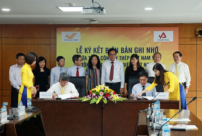 'Ông lớn' thép và bưu điện Việt Nam bắt tay hợp tác - ảnh 1