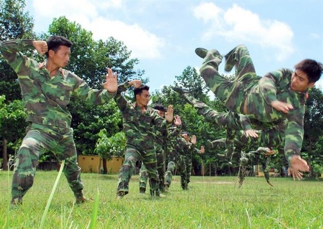 Lính đặc công sẵn sàng chiến đấu
Lính đặc công huấn luyện võ thuật. (Nguồn: Binh chủng Đặc công)