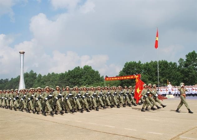 Bộ đội đặc công diễu binh kỷ niệm Đại lễ 1.000 năm Thăng Long-Hà Nội. (Nguồn: Binh chủng Đặc công)
