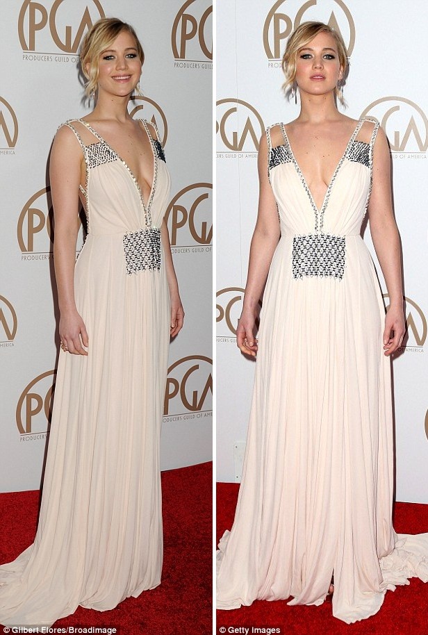 Jennifer Lawrence khoe nhan sắc kiều diễm trên thảm đỏ PGA - ảnh 1