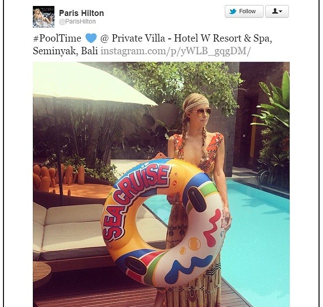 Paris Hilton khoe ảnh đi nghỉ mát đẹp 'mãn nhãn' - ảnh 3