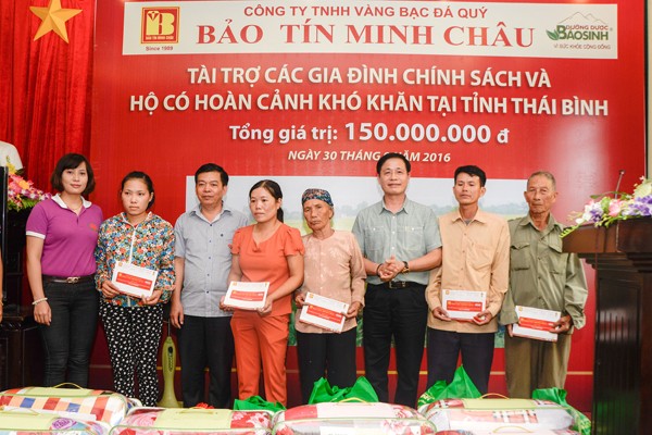 Bảo Tín Minh Châu trao từ thiện 150 triệu đồng tại Thái Thụy - Thái Bình - ảnh 4