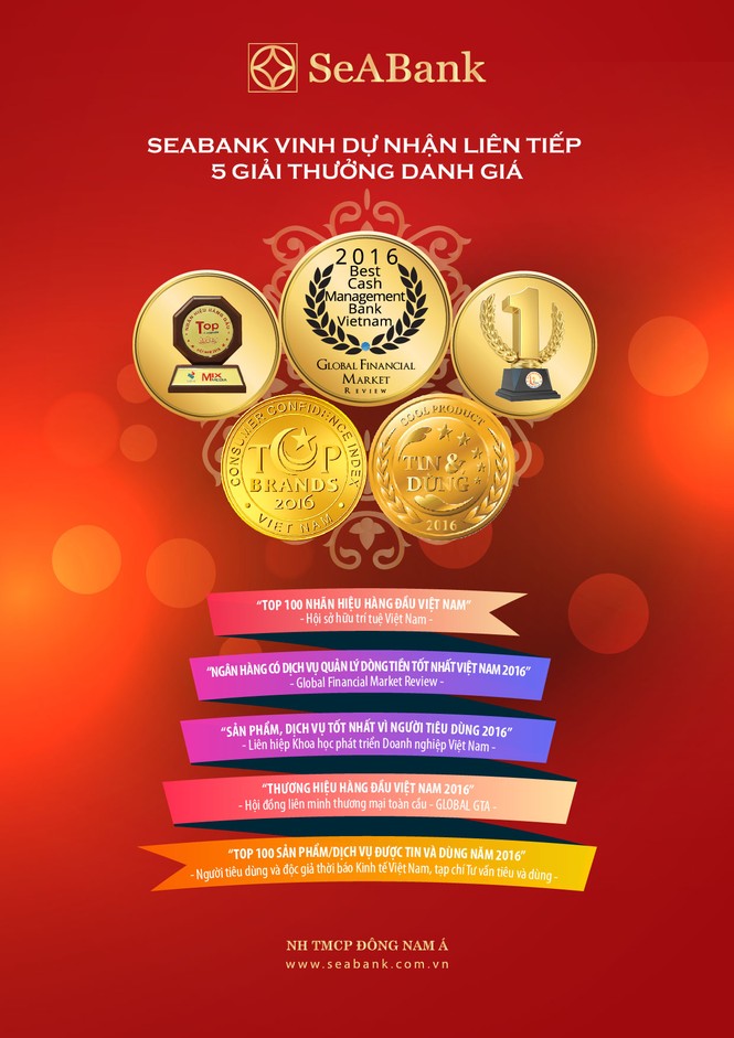 Seabank nhận nhiều giải thưởng trong tháng 11/2016 - ảnh 1