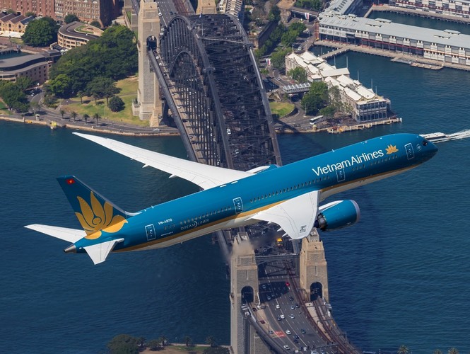 'Màn biểu diễn' của máy bay hiện đại nhất Vietnam Airlines Boeing 787-9 - ảnh 5