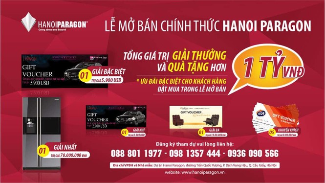 Hanoi Paragon chính thức mở bán với tổng giải thưởng hơn 1 tỷ đồng - ảnh 2