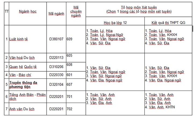 ĐH Duy Tân tuyển sinh khối ngành KHXH & Nhân văn và Ngoại ngữ năm 2017 - ảnh 2