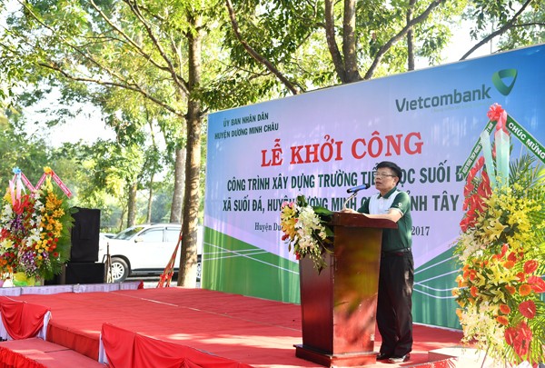 Vietcombank tài trợ xây dựng trường tiểu học tại tỉnh Tây Ninh - ảnh 1