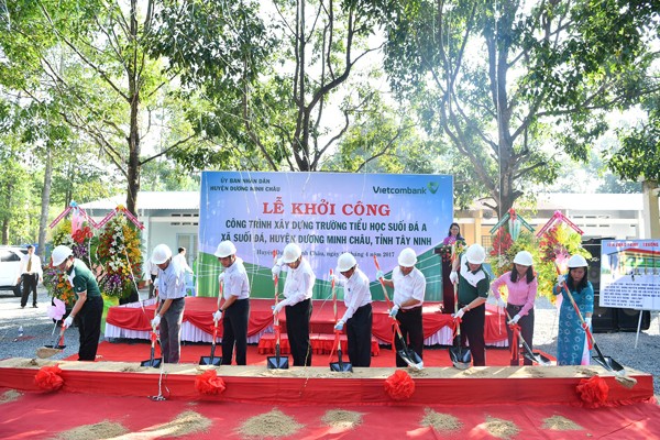 Vietcombank tài trợ xây dựng trường tiểu học tại tỉnh Tây Ninh - ảnh 2