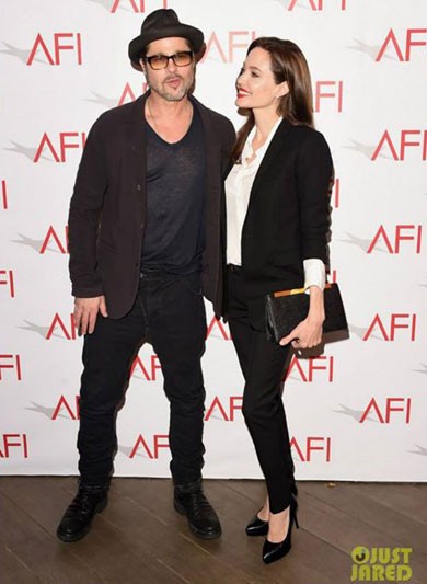 Angelina Jolie và Brad Pitt sóng đôi trên thảm đỏ - ảnh 3