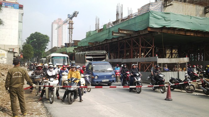 Hà Nội: Hàng loạt cây xà cừ cổ thụ tiếp tục bị đốn hạ - ảnh 6