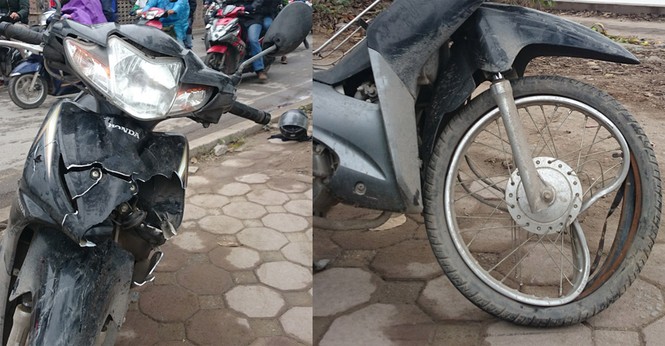 Hai xe máy đấu đầu kinh hoàng, một người nguy kịch - ảnh 1