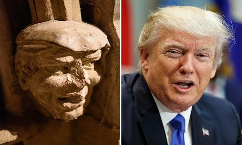 Đầu tượng 700 năm tuổi giống hệt Donald Trump - ảnh 1