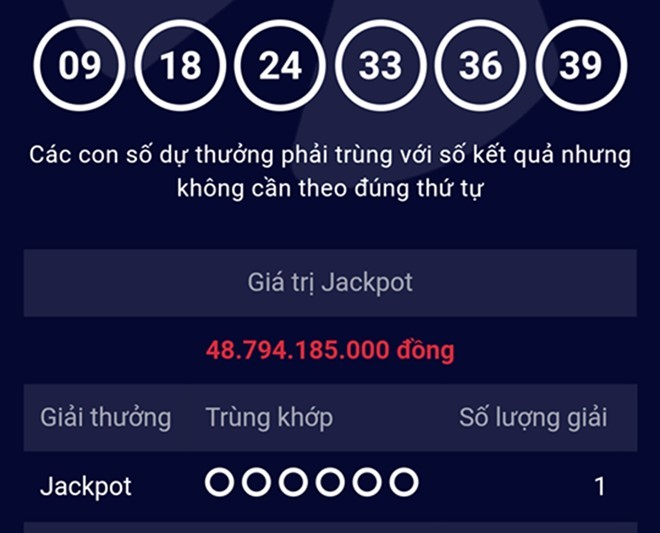 Giải độc đắc gần 49 tỷ đồng 'mở hàng' năm 2017 đã có chủ - ảnh 1