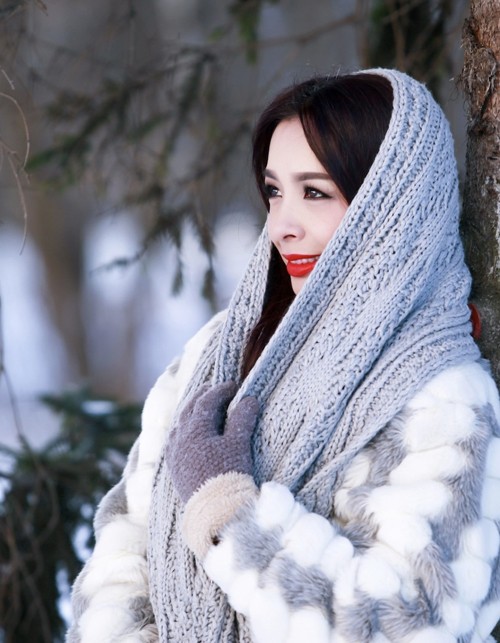 Thúy Hằng chụp hình giữa trời tuyết âm 17 độ - ảnh 6