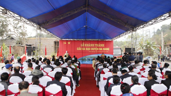 Tuyên Quang: Khánh thành công trình cầu Ba Đạo - ảnh 1