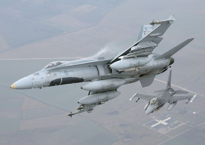 Nhìn gần máy bay chiến đấu NATO tuần tiễu khu vực Baltic - ảnh 1