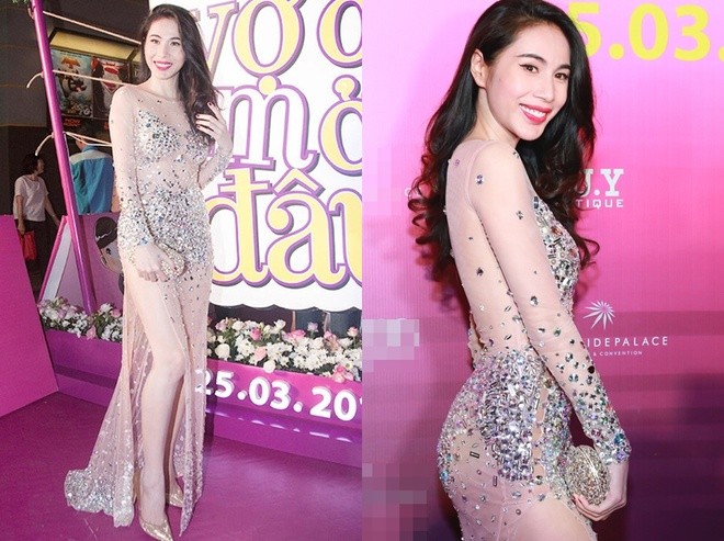 Những bộ váy xẻ 'đốt' mắt người nhìn của Thủy Tiên - ảnh 4