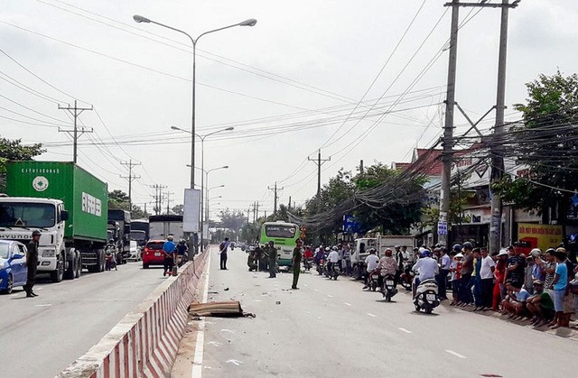 Xe buýt tông chết một thanh niên - ảnh 1