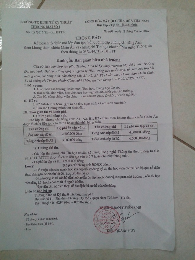 Thi chứng chỉ B1, B2 tiếng Anh: Đủ loại giá, loạn “cầu nối” - ảnh 1