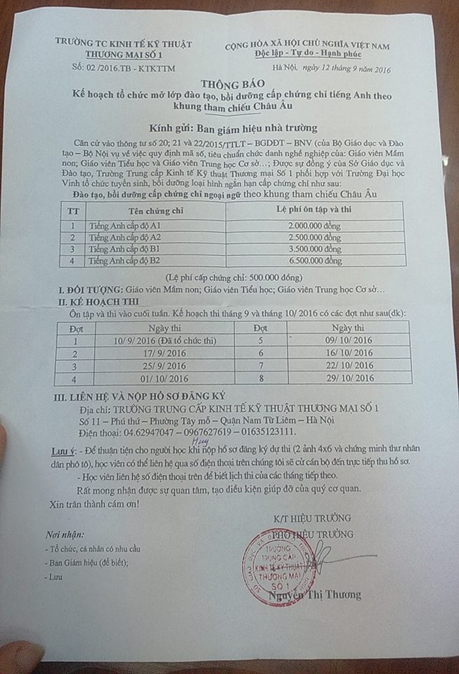 Thi chứng chỉ B1, B2 tiếng Anh: Đủ loại giá, loạn “cầu nối” - ảnh 2