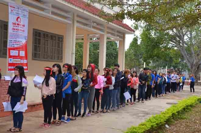 Gần 500 sinh viên Trường CĐSP Đắk Lắk đi hiến máu - ảnh 3