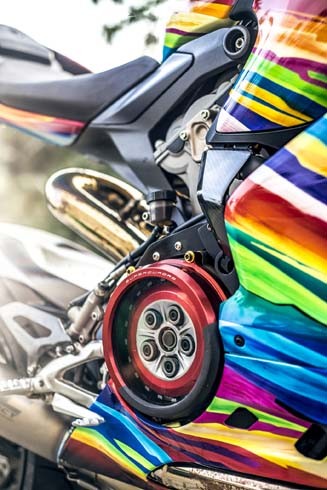 Ducati 899 Panigale 'độ' cầu vồng 7 sắc tại Việt Nam - ảnh 6